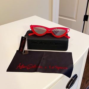 Le Specs “The Last Lolita” Red Cat Eye Sunglasses